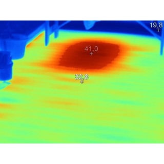 Podlahové topení - vady pod termokamerou